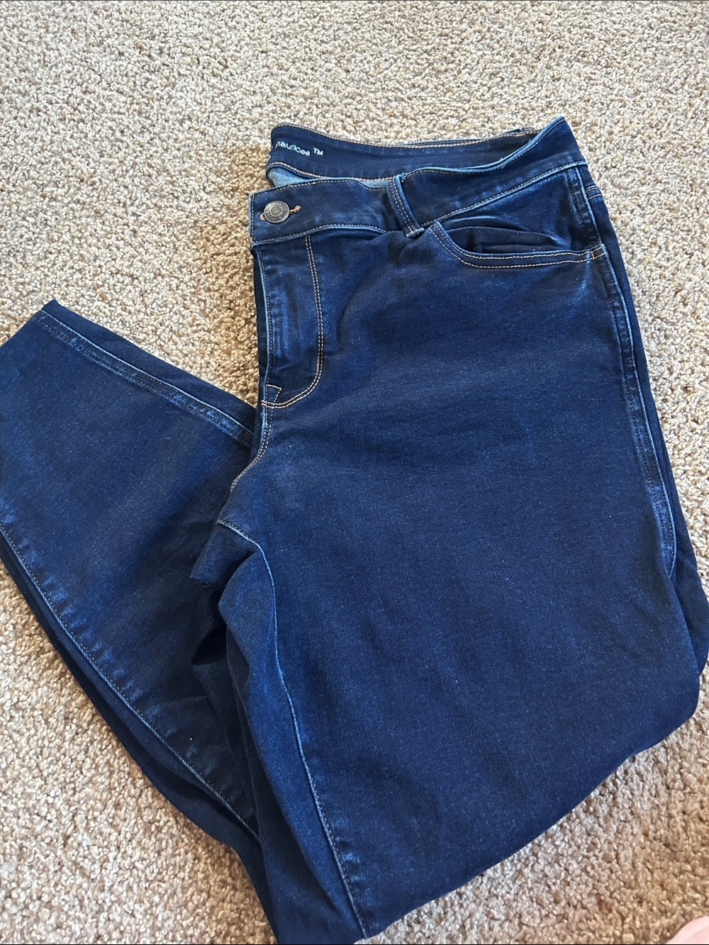 Maurices Dark Blue Stretch Jeggings